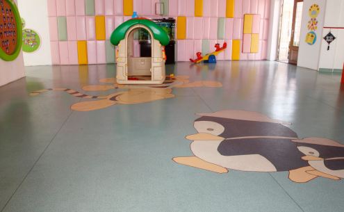 幼儿园教室地胶，让孩子从小生活在艺术殿堂【腾方PVC地板】