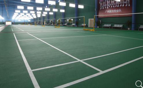 室内羽毛球运动地板场地标准尺寸【腾方PVC地板】