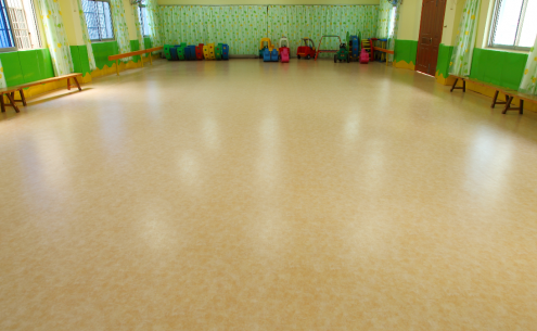 幼儿园运动地板胶创造优美学习环境【腾方PVC地板】